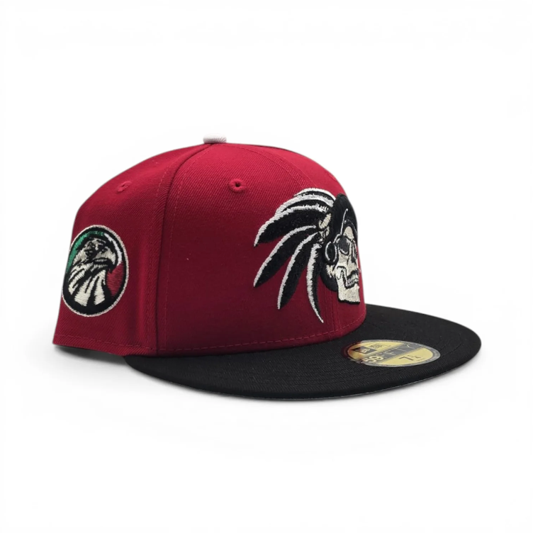 New Era Red Mexico Aztec Skull