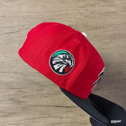 Red Mexico Aztec Skull Warriors Black Visor Gray Bottom Aguila Side Patch New Era 59Fifty Fitted