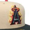 Anaheim Angels 20th Anniversary New Era 59Fifty Fitted Hat (Camel Black Gray Under Brim)