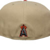 Anaheim Angels 20th Anniversary New Era 59Fifty Fitted Hat (Camel Black Gray Under Brim)