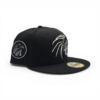 Black Mexico Aztec Skull Warriors Gray Bottom Aguila Side Patch New Era
