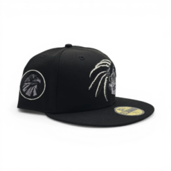 Black Mexico Aztec Skull Warriors Gray Bottom Aguila Side Patch New Era
