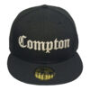 Compton New Era 59fifty Fitted Hat (Black GREEN Under Brim)