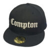 Compton New Era 59fifty Fitted Hat (Black GREEN Under Brim)