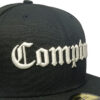 Compton New Era 59fifty Fitted Hat (Black GREEN Under Brim)