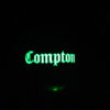 Compton New Era 59fifty Fitted Hat (Black GREEN Under Brim)