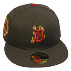 Detroit Tigers 1935 World Series New Era 59Fifty Fitted Hat (Walnut Gray Gray Under Brim)