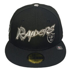 Las Vegas Raiders Pirate Patch New Era 59Fifty Fitted Hat (Black Gray Under Brim)