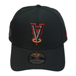 New Era Anaheim Angels Black And Red Upside Down Edition 9Forty A Frame Snapback Hat