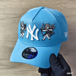 New Era New York Yankees World Series 1999 Cupid Sky Blue Edition 9Forty A Frame Snapback Hat