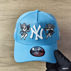 New Era New York Yankees World Series 1999 Cupid Sky Blue Edition 9Forty A Frame Snapback Hat