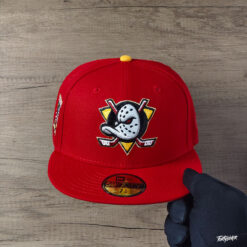 หมวก New Era Anaheim Ducks Glow In The Dark Inaugural Season Scarlet Red Editon 59Fifty Fitted Hat