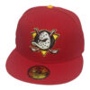 หมวก New Era Anaheim Ducks Glow In The Dark Inaugural Season Scarlet Red Editon 59Fifty Fitted Hat