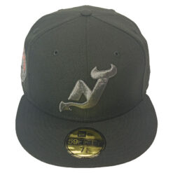 New Era New Jersey Devils 2003 Stanley Cup Black On Black Scarlet Red Visor Editon 59Fifty Fitted Hat