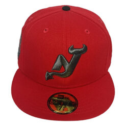 New Era New Jersey Devils 2003 Stanley Cup Scarlet Red On Black Editon 59Fifty Fitted Hat
