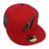 New Era New Jersey Devils 2003 Stanley Cup Scarlet Red On Black Editon 59Fifty Fitted Hat