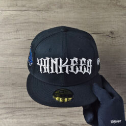 New Era New York Yankees World Series 1999 Metallic Script Black Edition 59Fifty Fitted Hat