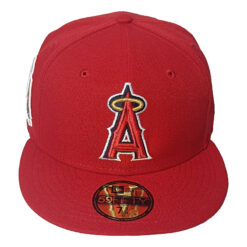 Los Angeles Angels 50th Anniversary Red Gray Brim 59Fifty New Era Fitted Hat 