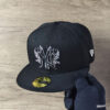New York Yankees 1996 World Series iconic interlocking Fitted Hats Black