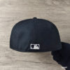 New York Yankees 1996 World Series iconic interlocking Fitted Hats Black