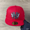 New York Yankees 1996 World Series iconic interlocking Fitted Hats-RED