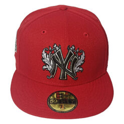 New York Yankees 1996 World Series iconic interlocking Fitted Hats