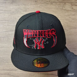 New York Yankees Metallica Supercharged 25th Anniversary Black Red Logo 59Fifty Fitted Hats