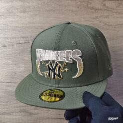 New York Yankees Metallica Supercharged 25th Anniversary Olive Green Logo 59Fifty Fitted Hats